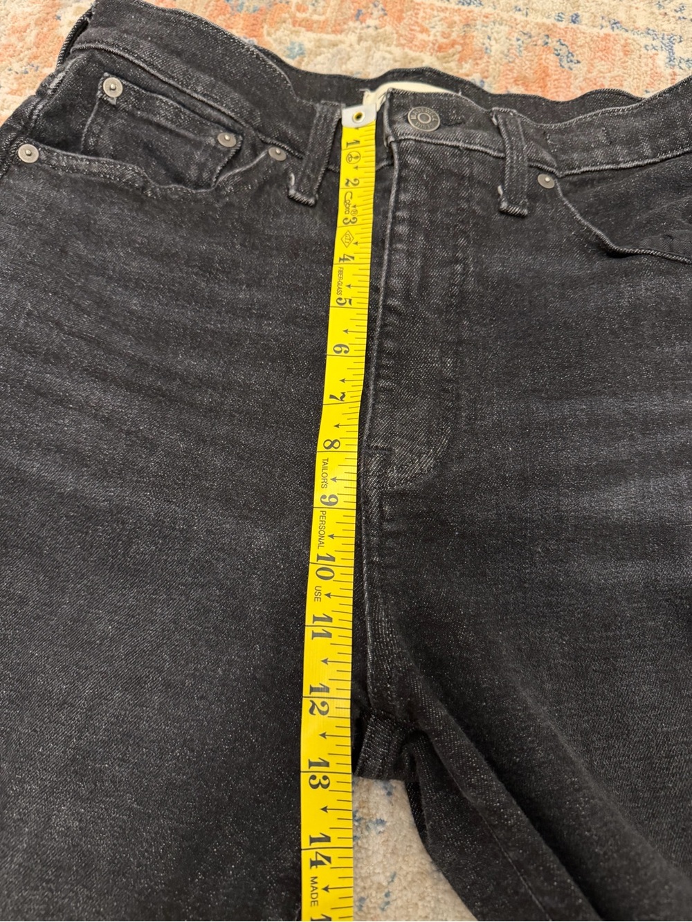 Madewell The Momjean in Black - Picture 4 of 9